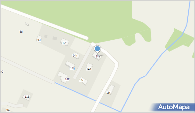 Bolechowo, Bolechowo, 14e, mapa Bolechowo