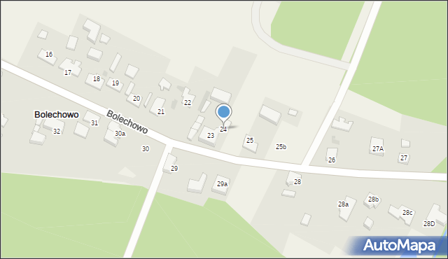 Bolechowo, Bolechowo, 24, mapa Bolechowo