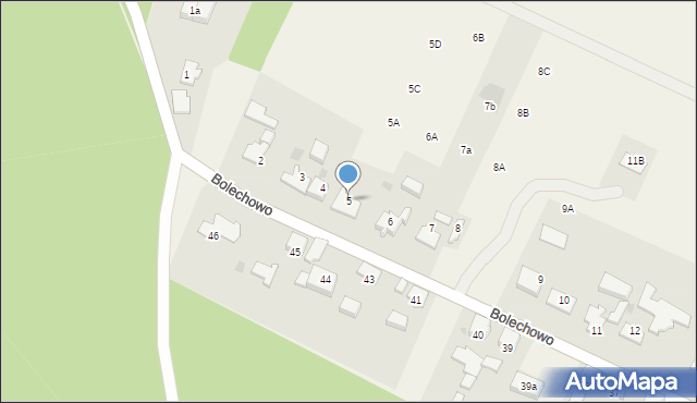 Bolechowo, Bolechowo, 5, mapa Bolechowo