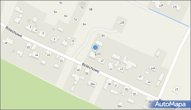 Bolechowo, Bolechowo, 9, mapa Bolechowo