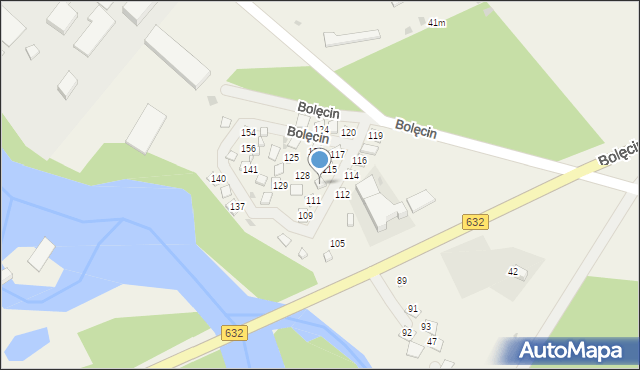 Bolęcin, Bolęcin, 113, mapa Bolęcin