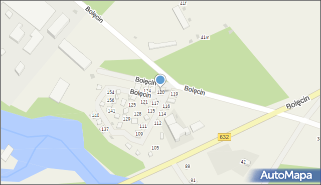 Bolęcin, Bolęcin, 120, mapa Bolęcin