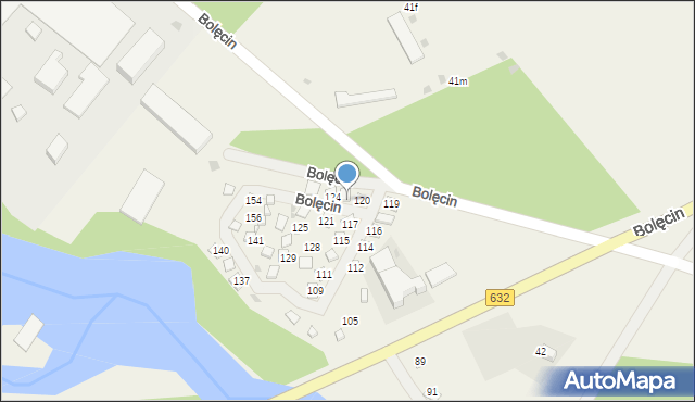 Bolęcin, Bolęcin, 122, mapa Bolęcin