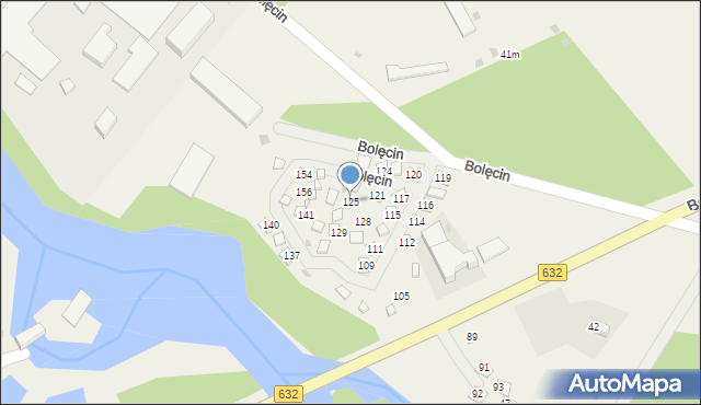 Bolęcin, Bolęcin, 125, mapa Bolęcin
