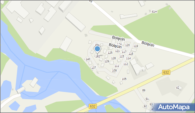 Bolęcin, Bolęcin, 141, mapa Bolęcin