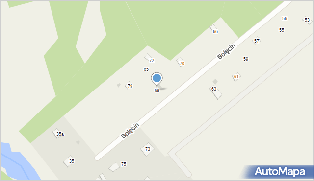 Bolęcin, Bolęcin, 68, mapa Bolęcin