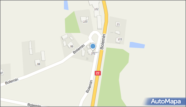 Bolemin, Bolemin, 101, mapa Bolemin