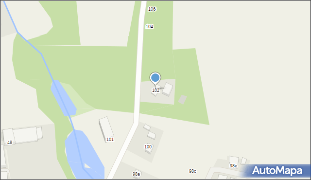 Boleścin, Boleścin, 102, mapa Boleścin