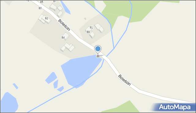 Boleścin, Boleścin, 86, mapa Boleścin