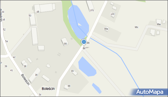 Boleścin, Boleścin, 94, mapa Boleścin
