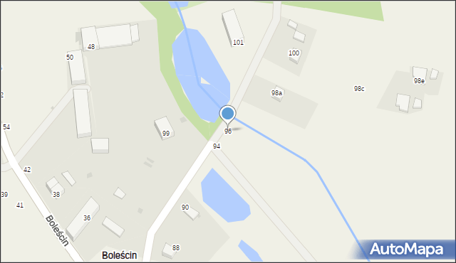 Boleścin, Boleścin, 96, mapa Boleścin