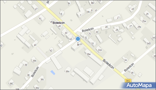 Boleścin, Boleścin, 36, mapa Boleścin
