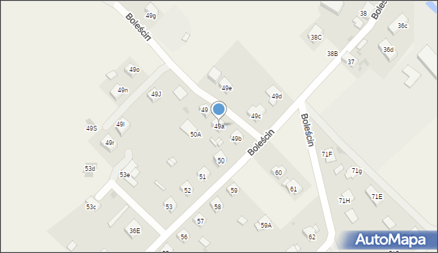 Boleścin, Boleścin, 49a, mapa Boleścin