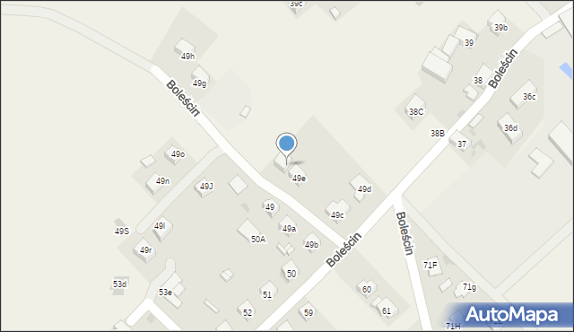 Boleścin, Boleścin, 49f, mapa Boleścin