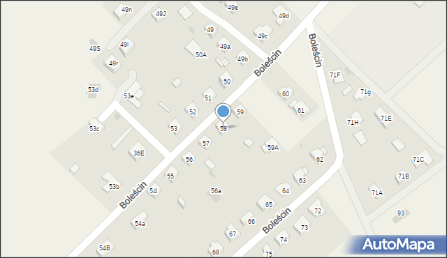 Boleścin, Boleścin, 58, mapa Boleścin
