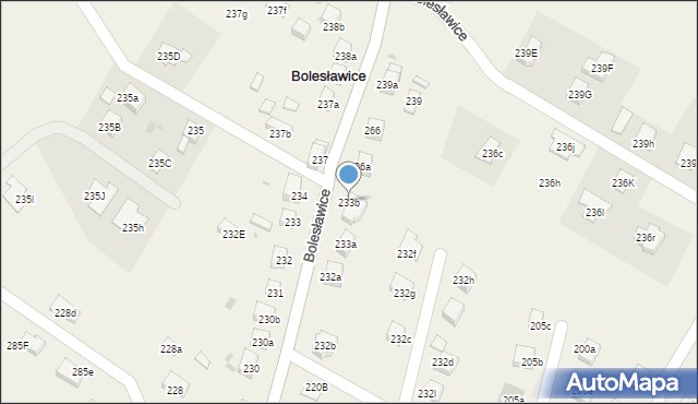 Bolesławice, Bolesławice, 233b, mapa Bolesławice