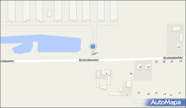 Bolesławiec, Bolesławiec, 12B, mapa Bolesławca
