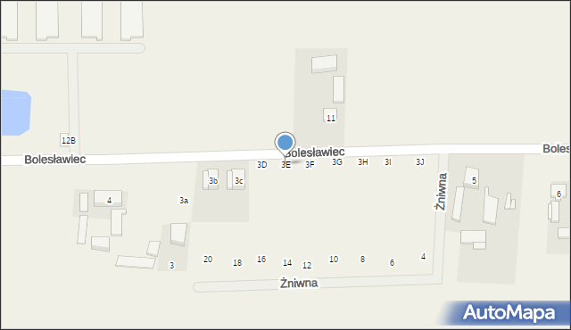 Bolesławiec, Bolesławiec, 3E, mapa Bolesławca