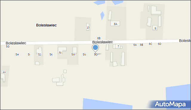 Bolesławiec, Bolesławiec, 5O, mapa Bolesławca