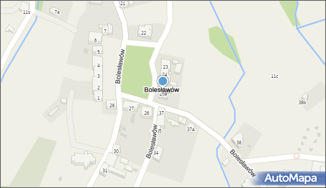 Bolesławów, Bolesławów, 25a, mapa Bolesławów