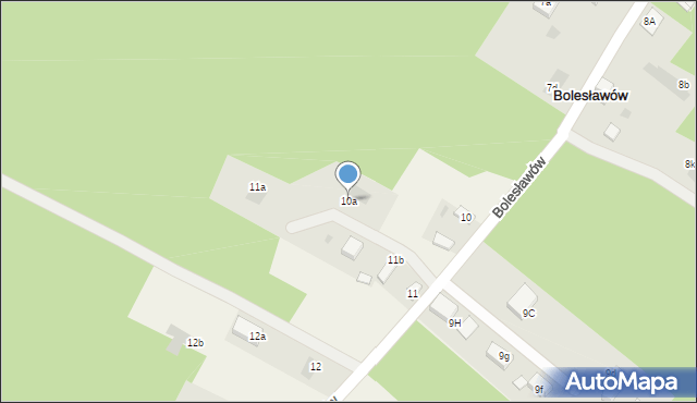 Bolesławów, Bolesławów, 10a, mapa Bolesławów