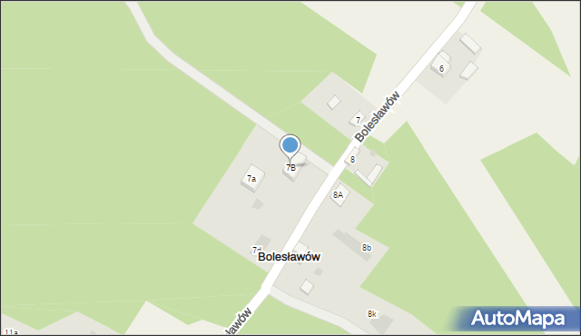Bolesławów, Bolesławów, 7B, mapa Bolesławów