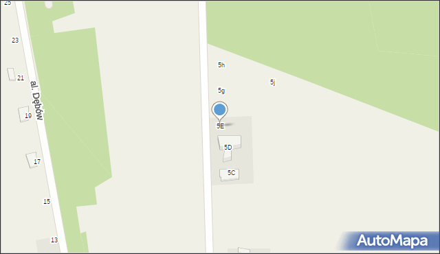 Bolesławowo, Bolesławowo, 5E, mapa Bolesławowo