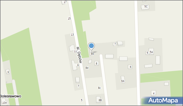 Bolesławowo, Bolesławowo, 8e, mapa Bolesławowo
