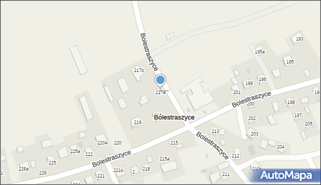 Bolestraszyce, Bolestraszyce, 217a, mapa Bolestraszyce