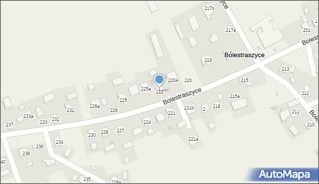 Bolestraszyce, Bolestraszyce, 222a, mapa Bolestraszyce