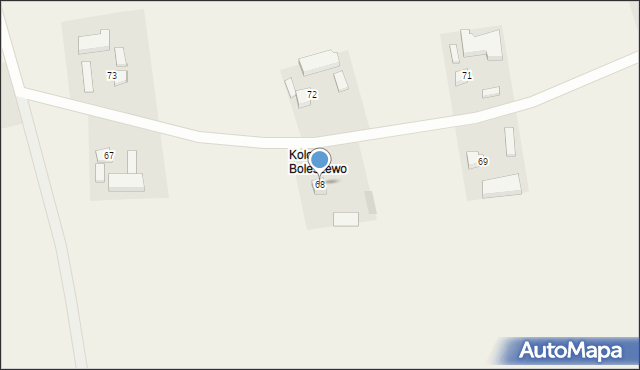 Boleszewo, Boleszewo, 68, mapa Boleszewo