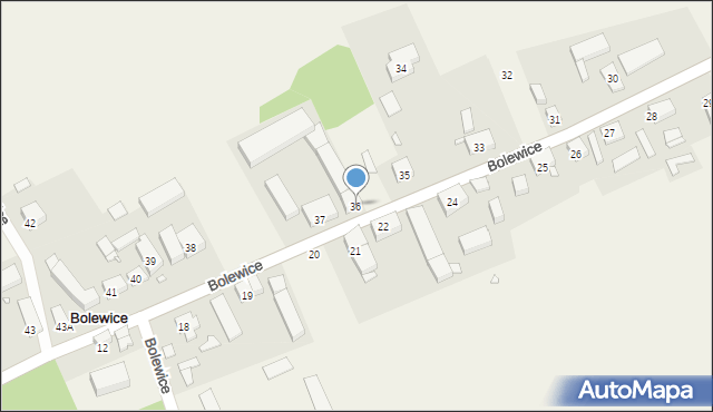 Bolewice, Bolewice, 36, mapa Bolewice
