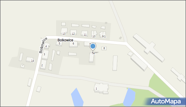 Bolkowice, Bolkowice, 7A, mapa Bolkowice