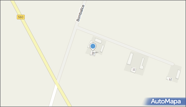 Bombalice, Bombalice, 10, mapa Bombalice