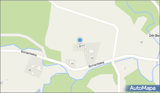 Bonarówka, Bonarówka, 39, mapa Bonarówka