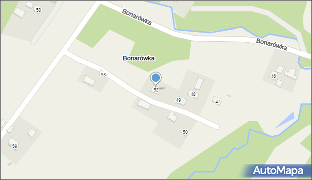 Bonarówka, Bonarówka, 52, mapa Bonarówka