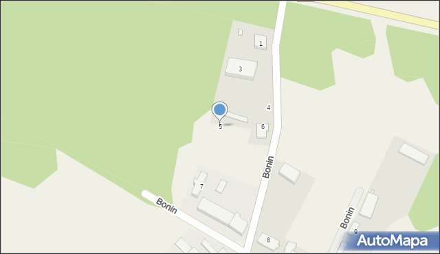 Bonin, Bonin, 5, mapa Bonin