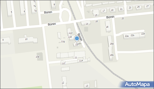 Bonin, Bonin, 11f, mapa Bonin