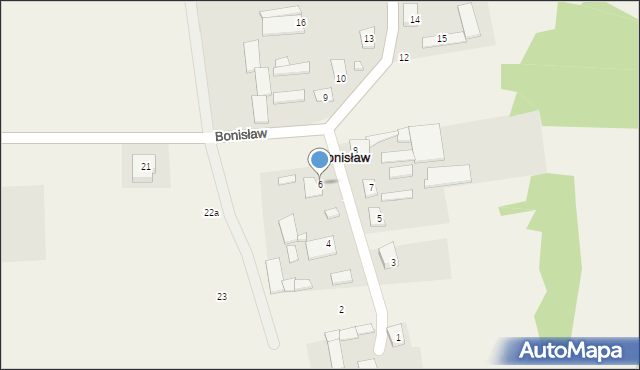 Bonisław, Bonisław, 6, mapa Bonisław