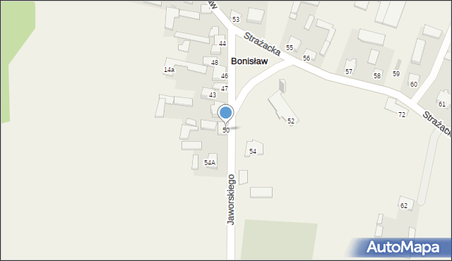 Bonisław, Bonisław, 50, mapa Bonisław
