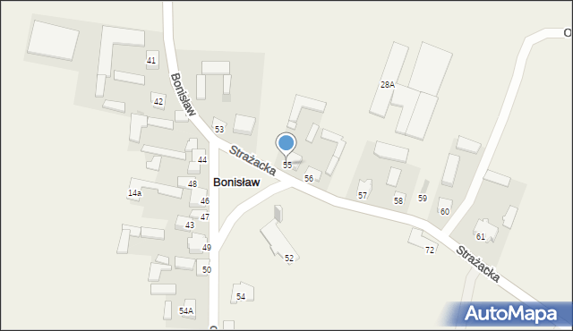 Bonisław, Bonisław, 55, mapa Bonisław