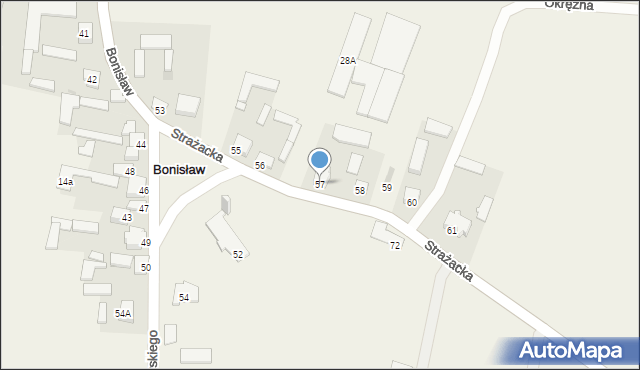 Bonisław, Bonisław, 57, mapa Bonisław