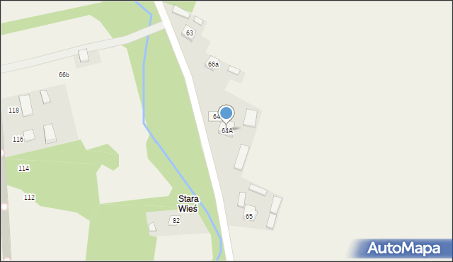 Bonowice, Bonowice, 64A, mapa Bonowice