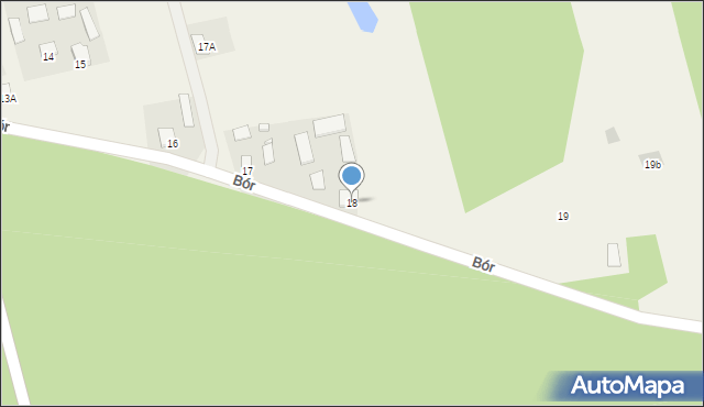 Bór, Bór, 18, mapa Bór