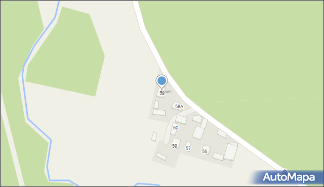 Bór, Bór, 58, mapa Bór