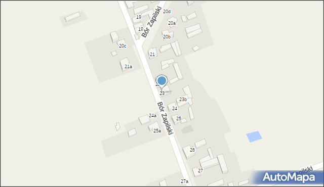Bór Zapilski, Bór Zapilski, 23, mapa Bór Zapilski