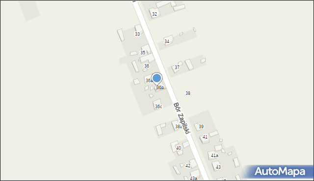 Bór Zapilski, Bór Zapilski, 37b, mapa Bór Zapilski