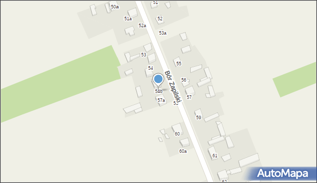 Bór Zapilski, Bór Zapilski, 54b, mapa Bór Zapilski