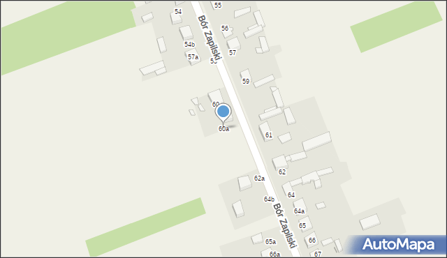 Bór Zapilski, Bór Zapilski, 60a, mapa Bór Zapilski