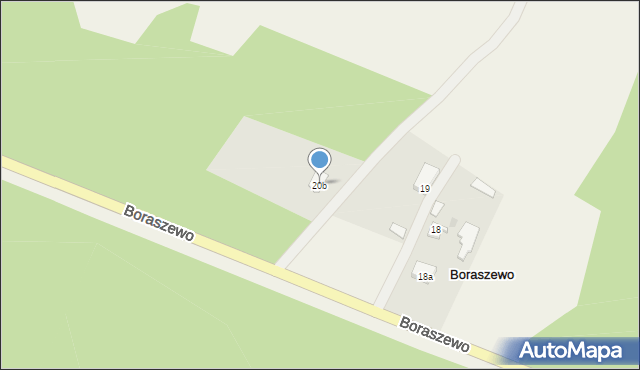 Boraszewo, Boraszewo, 20b, mapa Boraszewo